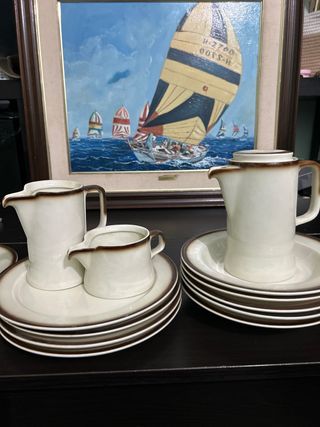 Conjunto vajilla de bidasoa antigua 5plato de cada