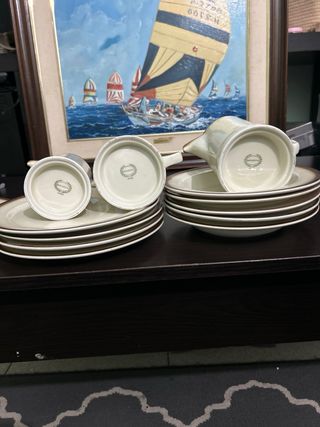 Conjunto vajilla de bidasoa antigua 5plato de cada