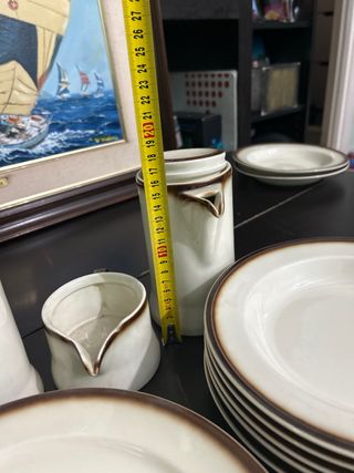 Conjunto vajilla de bidasoa antigua 5plato de cada