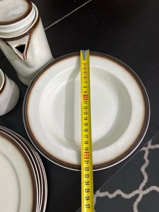 Conjunto vajilla de bidasoa antigua 5plato de cada