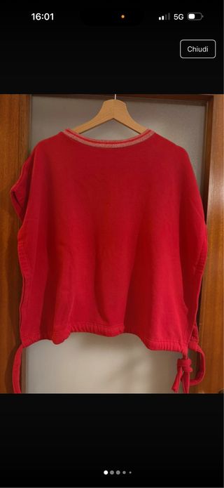 Rebelqueen maglia rossa taglia M