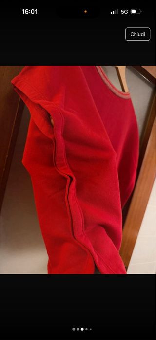 Rebelqueen maglia rossa taglia M