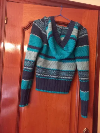 Jersey rayas azul y turquesa