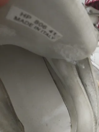 Scarpe sneakers bianche multicolor