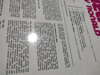 Vinilo Tony Ronald - HELP (1971)