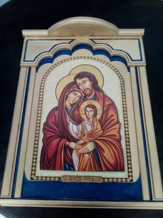 Retablo Sagrada Familia madera