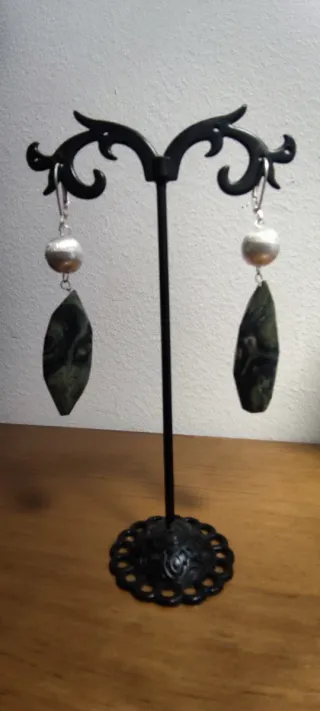 Pendientes Jaspe Kambaba