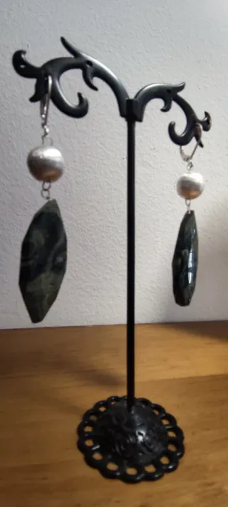 Pendientes Jaspe Kambaba