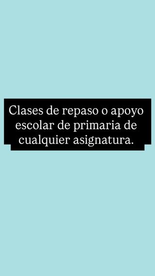 Clases de apoyo escolar