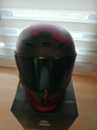 Casco Ruroc Batman con manos libres