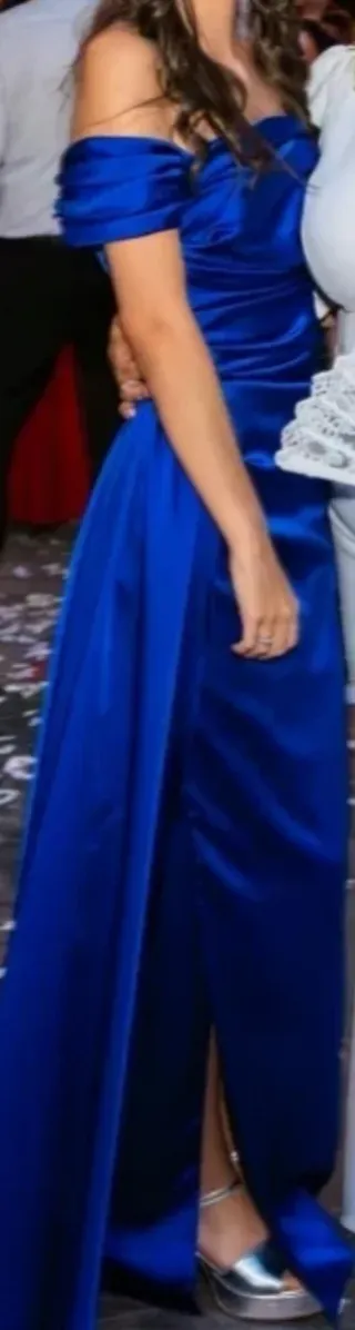 Vestido largo fiesta azul