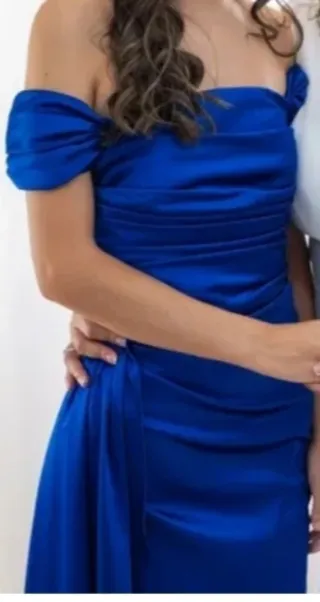 Vestido largo fiesta azul