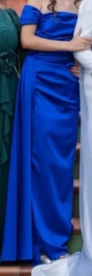 Vestido largo fiesta azul