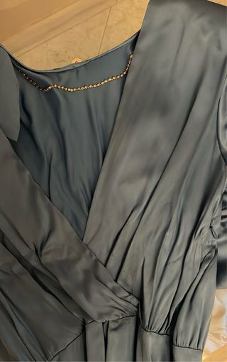 Abito Liu Jo in raso seta blu