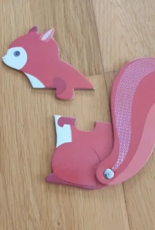 Puzzle Duo Djeco 5 animales