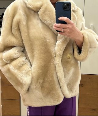 Pelliccia montone rovesciato vintage anni 90