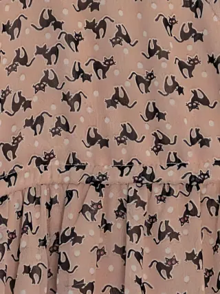 Blusa mujer estampado gatos