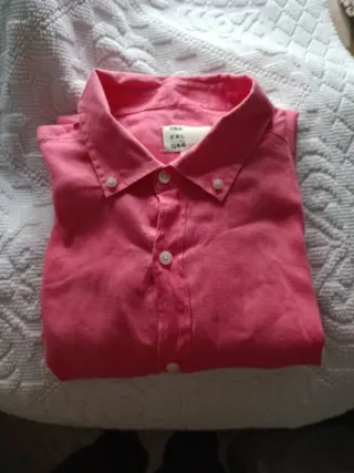 Camisa rosa Trafalgar hombre
