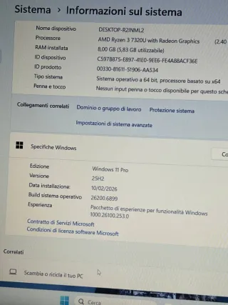 Portátil Lenovo V15 G4 AMN 256GB Ryzen 3 15.6FHD