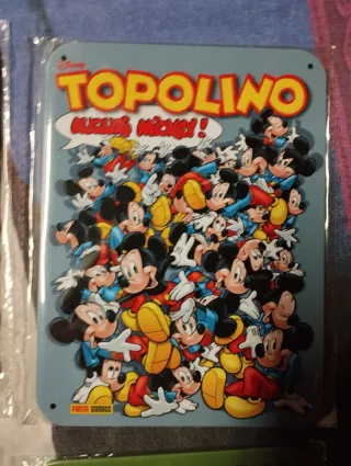 Targhe metalliche Topolino Disney