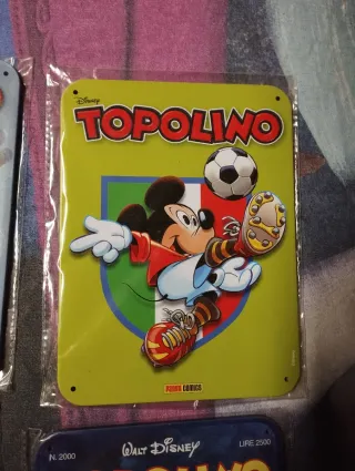 Targhe metalliche Topolino Disney