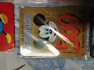 Targhe metalliche Topolino Disney
