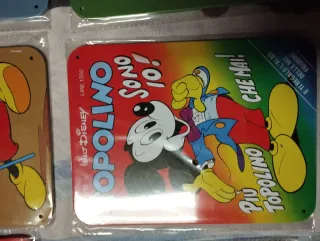 Targhe metalliche Topolino Disney