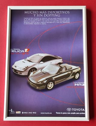 Toyota Celica / MR2 cuadro cartel publicidad