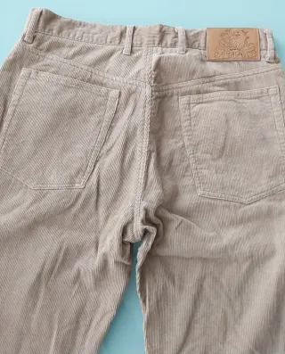 Pantaloni Conbipel velluto beige taglia 48