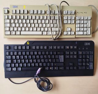 Teclado Vintage DIN5-PS2 Beige/Gris