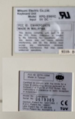 Teclado Vintage DIN5-PS2 Beige/Gris