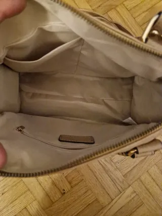 Borsa a mano e tracolla beige