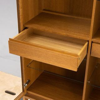 Vetrina vintage IKEA Stockholm in rovere cristal