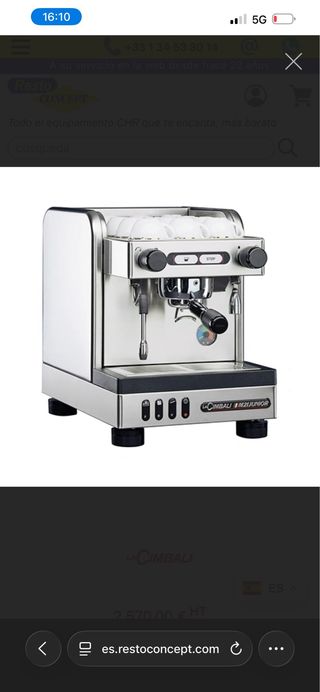 Cafetera La Cimbali M21 Junior Nueva