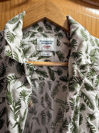 Camisa Springfield Estampado Hojas Talla M