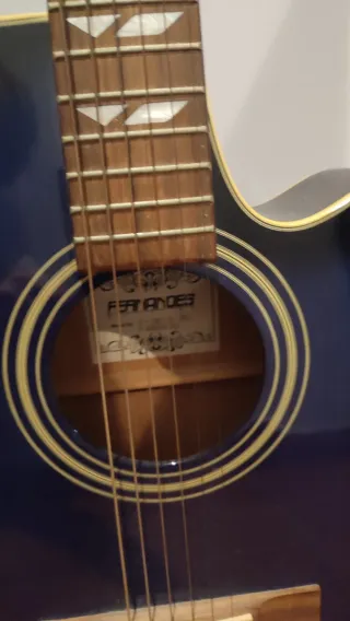 Guitarra Acústica Fernandes en Azul
