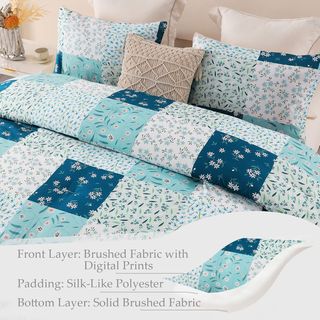 Whale Flotilla Edredón de 220 x 230 cm, Transpirab