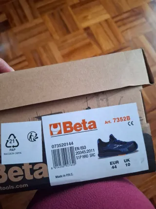 Calzado de seguridad Beta Negro/Azul