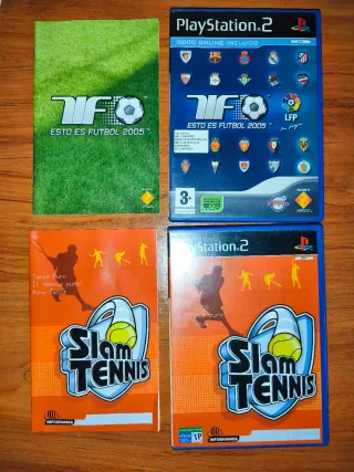 2 Juegos PS2: Esto es Futbol 2005 y Slam Tennis