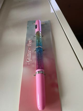 Penna Glitter con Luce Arcobaleno