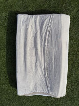 Cambiador bebé blanco, rosa y taupe