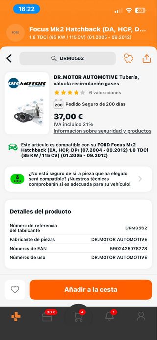 Ford Focus 2006 mk2 2006 1.8 tdci 115cv diesel