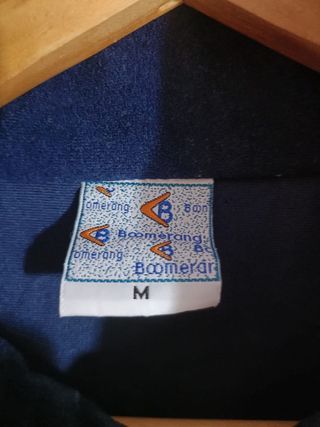 Sudadera Marca Boomerang Color Azul Verde y Blanco