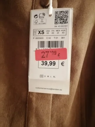 Vestido camisero antelina