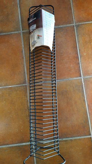 Estantería CD Metálica Negra