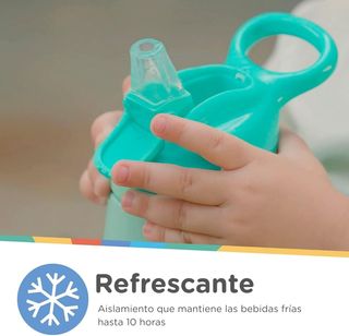 Nuby - Thirsty Kids - Botella Acero Inoxidable Fli