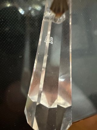 2 Lámparas Cristal Baño Oro