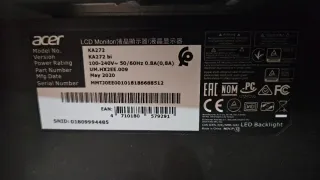 Monitor Acer KA272 27 Negro (Piezas o arreglar)