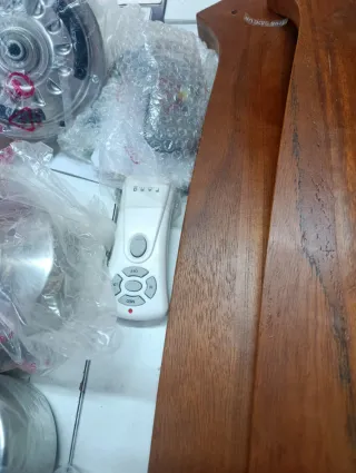 Ventilador Faro Barcelona Madera y Metal