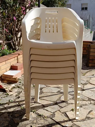 Sillas de plástico apilables para exterior